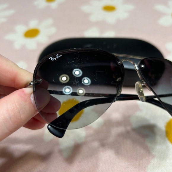 Ray-Ban RB3449 Sunglasses with Silver Frame - Picture 2 of 12